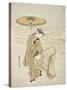 The Snow-Clogged Geta, C.1767-68-Suzuki Harunobu-Stretched Canvas