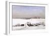 The Snow Covered Bridge-Anders Andersen-Lundby-Framed Giclee Print