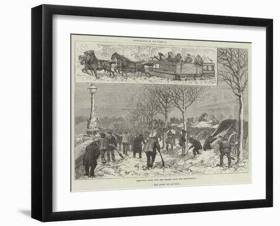 The Snow in London-null-Framed Giclee Print