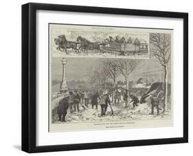 The Snow in London-null-Framed Giclee Print