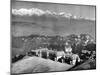 The Snow Range and Darjeeling from Above St Paul's School, West Bengal, India, C1910-null-Mounted Giclee Print