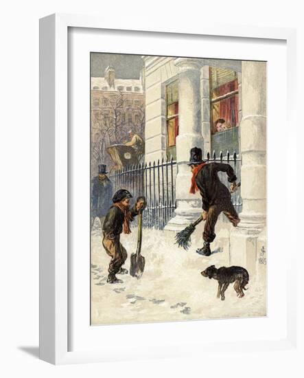 The Snow Sweepers-null-Framed Giclee Print