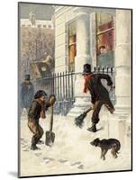 The Snow Sweepers-null-Mounted Giclee Print