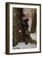 The Snowball Fight, c.1870-James Hayllar-Framed Giclee Print