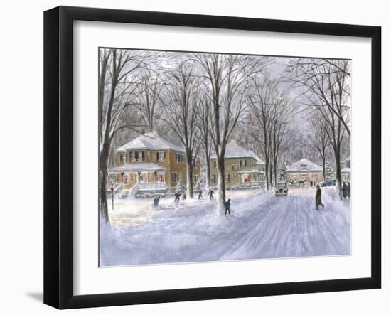 The Snowball Fight-Stanton Manolakas-Framed Giclee Print