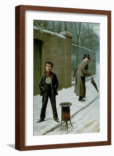 The Snowball, Guilty or Not Guilty, from the Pears Annual, Christmas, 1906-H. Pittard-Framed Giclee Print