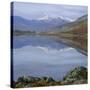 The Snowdon Range from Capel Curig Across Llynnau Mymbr, Snowdonia National Park, North Wales, UK-Roy Rainford-Stretched Canvas