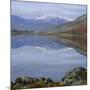 The Snowdon Range from Capel Curig Across Llynnau Mymbr, Snowdonia National Park, North Wales, UK-Roy Rainford-Mounted Photographic Print