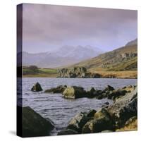 The Snowdon Range from Capel Curig, Snowdonia National Park, Gwynedd, North Wales, UK, Europe-Roy Rainford-Stretched Canvas