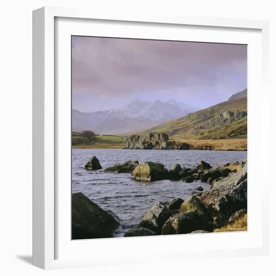 The Snowdon Range from Capel Curig, Snowdonia National Park, Gwynedd, North Wales, UK, Europe-Roy Rainford-Framed Photographic Print