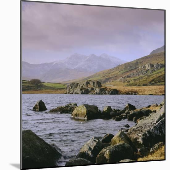 The Snowdon Range from Capel Curig, Snowdonia National Park, Gwynedd, North Wales, UK, Europe-Roy Rainford-Mounted Photographic Print