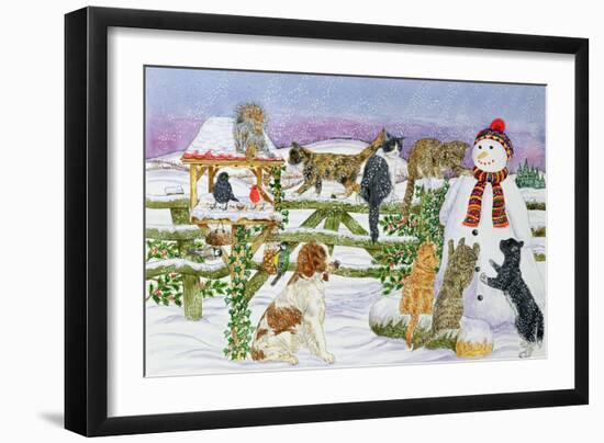 The Snowman and His Friends-Catherine Bradbury-Framed Giclee Print