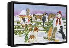 The Snowman and His Friends-Catherine Bradbury-Framed Stretched Canvas