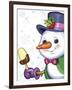 The snowman and ice-cream-Olga And Alexey Drozdov-Framed Giclee Print