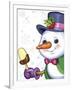 The snowman and ice-cream-Olga And Alexey Drozdov-Framed Giclee Print