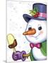 The snowman and ice-cream-Olga And Alexey Drozdov-Mounted Giclee Print