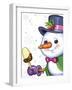 The snowman and ice-cream-Olga And Alexey Drozdov-Framed Giclee Print