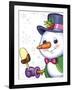 The snowman and ice-cream-Olga And Alexey Drozdov-Framed Giclee Print