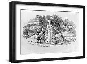 The Snowman at Cherryburn (Esto Perpetua), from 'Land Birds', C. 1797 (Wwod Engraving)-Thomas Bewick-Framed Giclee Print