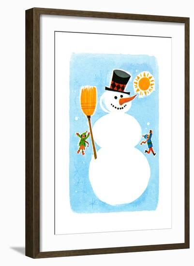 The Snowman! - Jack & Jill-Ed Emberley-Framed Giclee Print