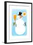 The Snowman! - Jack & Jill-Ed Emberley-Framed Giclee Print