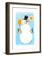 The Snowman! - Jack & Jill-Ed Emberley-Framed Giclee Print