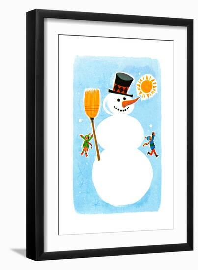 The Snowman! - Jack & Jill-Ed Emberley-Framed Giclee Print