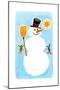 The Snowman! - Jack & Jill-Ed Emberley-Mounted Giclee Print