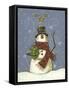 The Snowman's Gift-Margaret Wilson-Framed Stretched Canvas