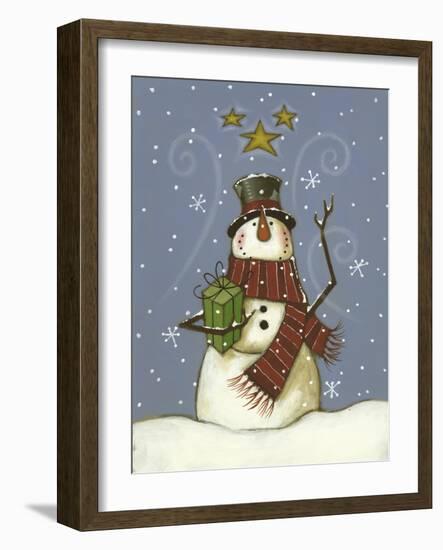 The Snowman's Gift-Margaret Wilson-Framed Giclee Print