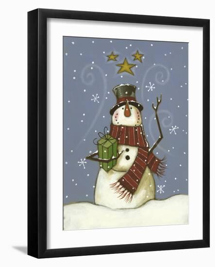 The Snowman's Gift-Margaret Wilson-Framed Giclee Print