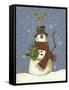 The Snowman's Gift-Margaret Wilson-Framed Stretched Canvas