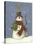 The Snowman's Gift-Margaret Wilson-Stretched Canvas