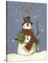 The Snowman's Gift-Margaret Wilson-Stretched Canvas