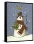 The Snowman's Gift-Margaret Wilson-Framed Stretched Canvas