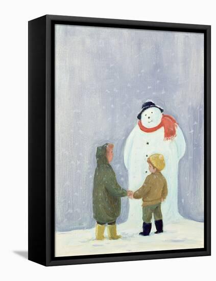 The Snowman-Margaret Loxton-Framed Stretched Canvas