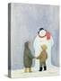 The Snowman-Margaret Loxton-Stretched Canvas