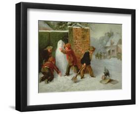 The Snowman-Edward Charles Barnes-Framed Premium Giclee Print