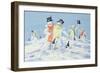 The Snowmen's Party-David Cooke-Framed Giclee Print