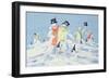 The Snowmen's Party-David Cooke-Framed Giclee Print