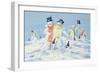 The Snowmen's Party-David Cooke-Framed Giclee Print