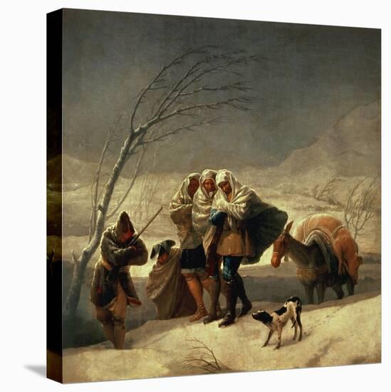 The Snowstorm, 1786-87-Francisco de Goya-Stretched Canvas