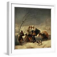 The Snowstorm, 1786-87-Francisco de Goya-Framed Giclee Print