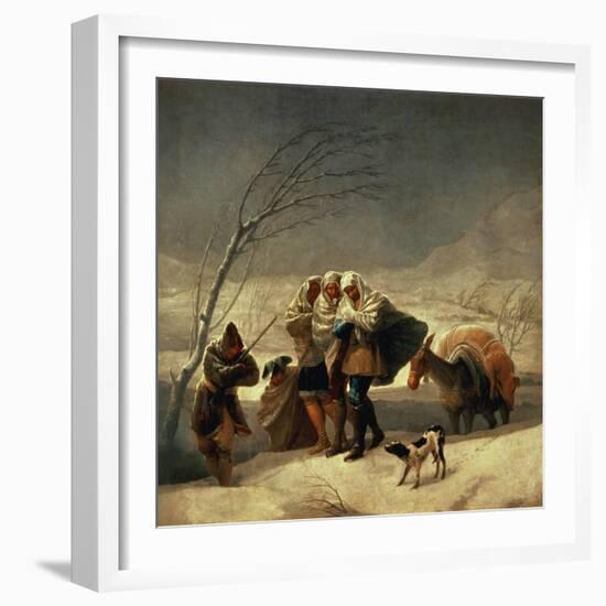 The Snowstorm, 1786-87-Francisco de Goya-Framed Giclee Print