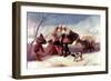 The Snowstorm-Francisco de Goya-Framed Art Print