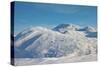 The Snowy Mountains against the Blue Sky-Larineb-Stretched Canvas