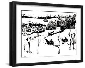 The Snowy Shores of the St Lawrence-Josh Byer-Framed Giclee Print