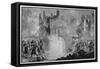 The So-Called "Angels of Mons" Halt the German Advance at Mons Belgium-Alfred Pearse-Framed Stretched Canvas