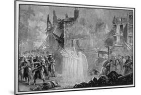 The So-Called "Angels of Mons" Halt the German Advance at Mons Belgium-Alfred Pearse-Mounted Art Print