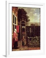 The Soap Bubbles-Pieter de Hooch-Framed Giclee Print